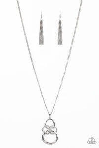 Paparazzi Accessories - Courageously Contour - Silver Necklace