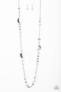 Paparazzi Accessories  - Serenely Springtime None - Silver (Gray) Necklace