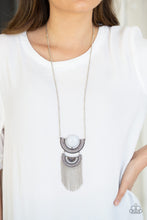 Load image into Gallery viewer, Paparazzi Accessories - Desert Diviner - White (Silver) Necklace
