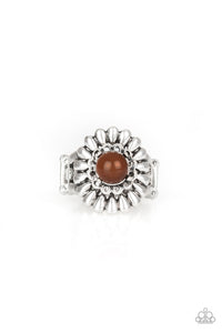 Paparazzi Accessories - Poppy Pep - Brown Ring