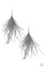 Load image into Gallery viewer, Paparazzi Accessories - The Showgirl Next Door - Silver (Gray) Earrings
