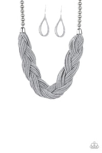 Paparazzi Accessories - The Great Outback - Gray Necklace