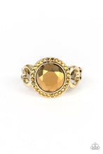 Load image into Gallery viewer, Paparazzi Accessories - It&#39;s Gonna Glow - Brass Ring
