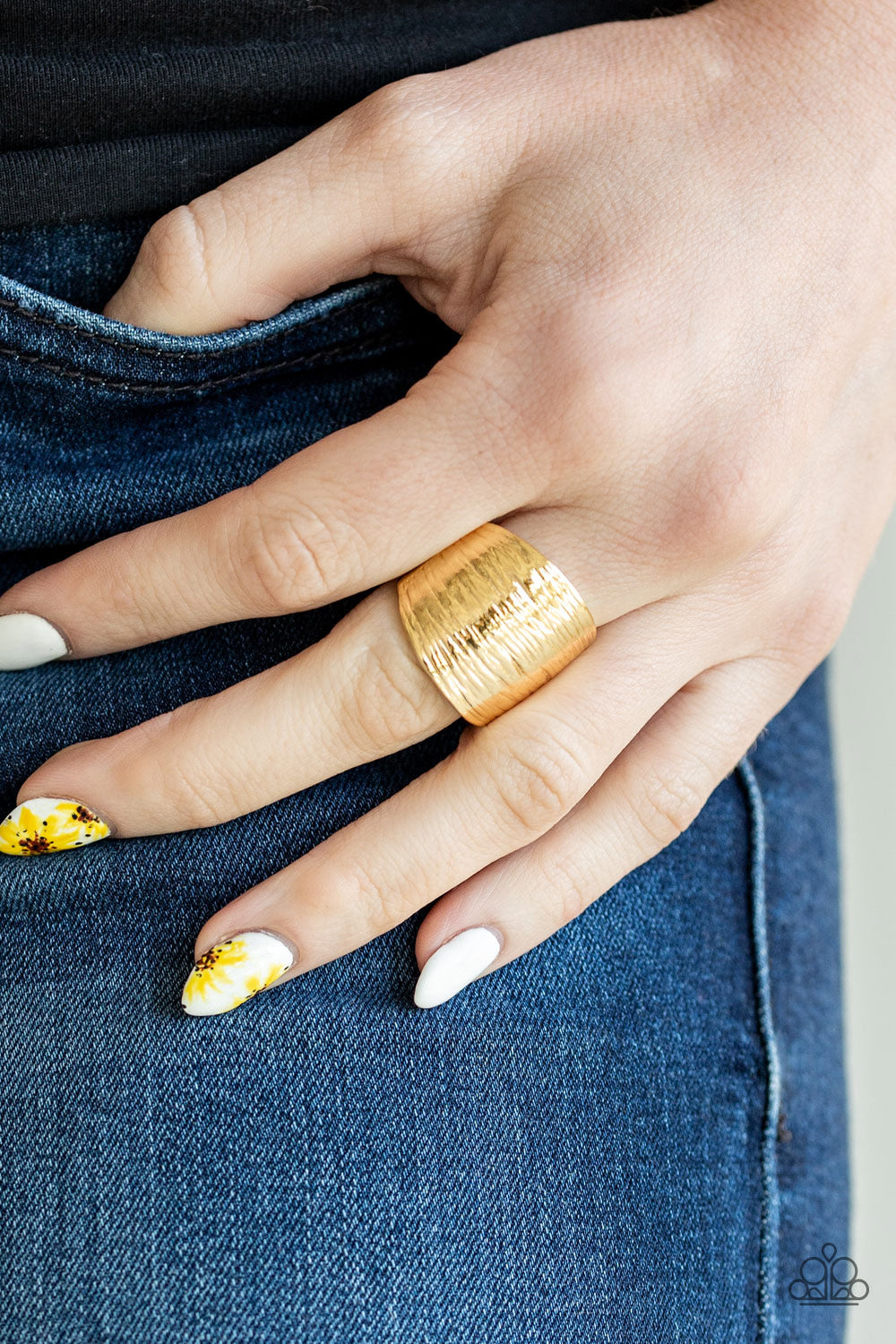 Paparazzi Accessories - Rippling Rivers - Gold Ring