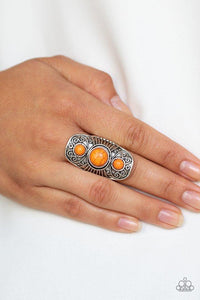 Paparazzi Accessories - Stone Oracle - Orange Ring
