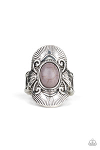 Paparazzi Accessories  - Oracle Oasis - Silver (Gray)  Ring