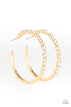 Load image into Gallery viewer, Paparazzi Accessories - A Sweeping Success - Gold Hoop Earrings
