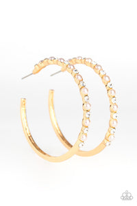 Paparazzi Accessories - A Sweeping Success - Gold Hoop Earrings