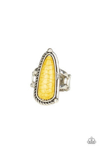 Paparazzi Accessories - Pioneer Plains - Yellow Ring