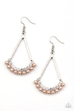 Load image into Gallery viewer, Paparazzi Accessories  - Top To Bottom  - Brown Earrings
