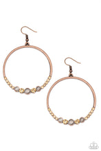 Load image into Gallery viewer, Paparazzi Accessories - Dancing Radiance - Copper Earrings
