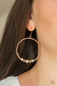 Paparazzi Accessories - Dancing Radiance - Copper Earrings