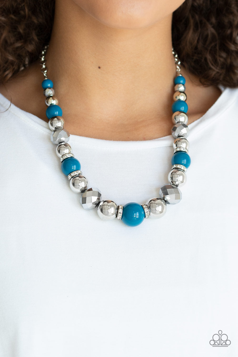 Paparazzi Accessories - Weekend Party - Blue Necklace