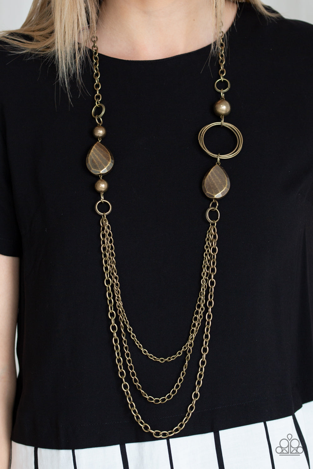 Paparazzi Accessories - Rebels Have More Fun - Brass Necklace