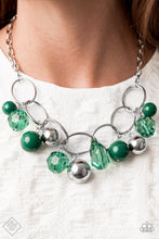 Load image into Gallery viewer, Paparazzi Accessories - Cosmic Getaway - Green Necklace
