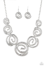 Load image into Gallery viewer, Paparazzi Accessories - Statement Swirl - Silver Necklace
