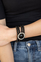 Load image into Gallery viewer, Paparazzi Accessories  - Top Tier Twinkle - Black Bracelet
