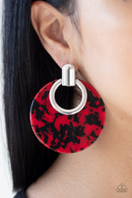 Load image into Gallery viewer, Paparazzi Accessories  - Metro Zoo - Red Earrings
