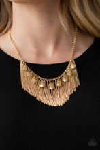 Load image into Gallery viewer, Paparazzi Accessories-Bragging Rights - Gold Necklace
