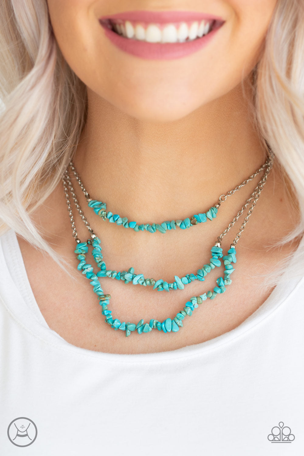Paparazzi Accessories  - Eco Goddess - Turquoise  (Blue) Necklace
