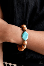 Load image into Gallery viewer, Paparazzi Accessories - Abundantly Artisan - Blue (Turquoise) Bracelet
