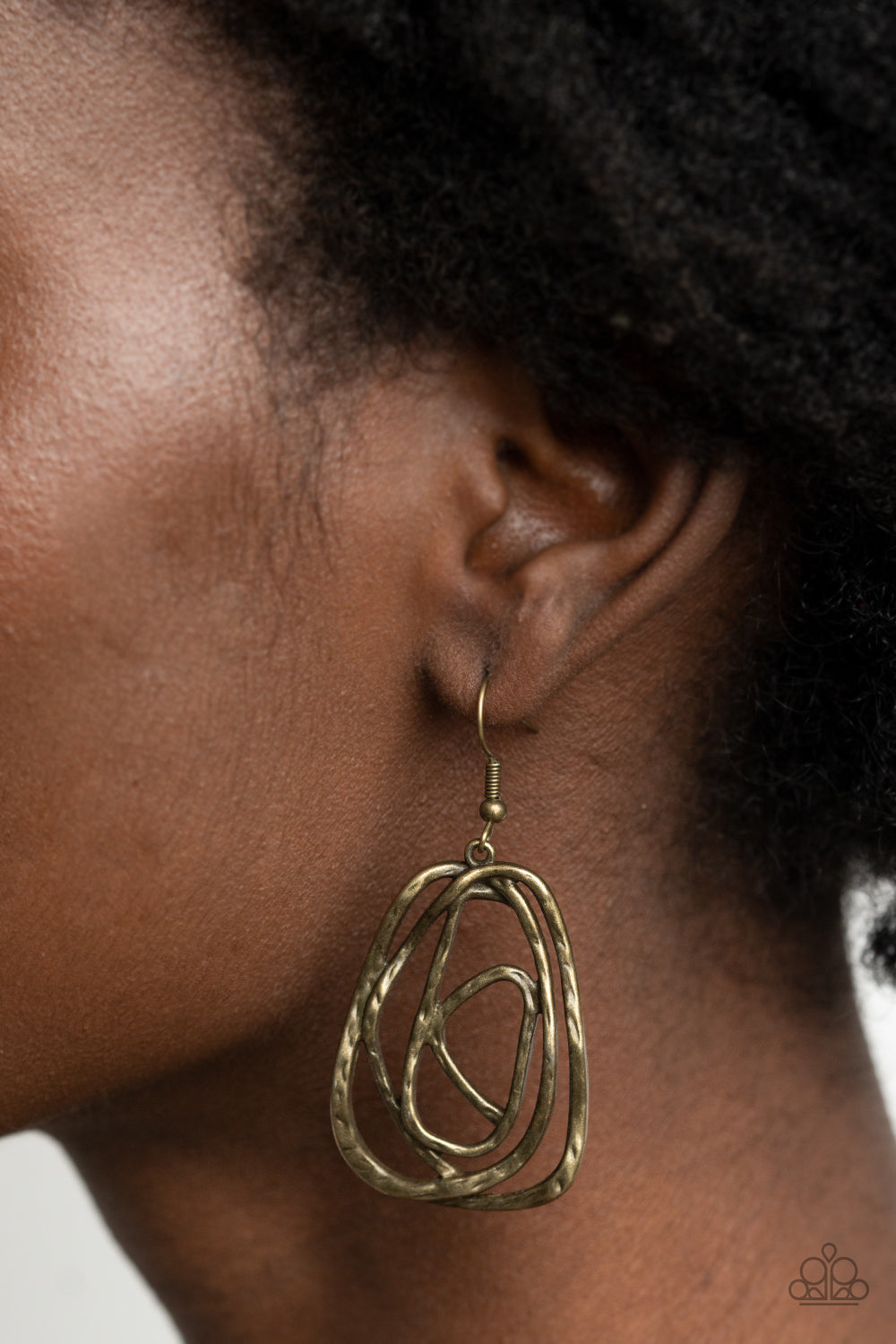 Paparazzi Accessories - Artisan Relic - Brass Earrings