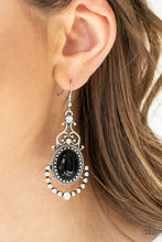 Load image into Gallery viewer, Paparazzi Accessories  - Cameo And Juliet - Black Earrings
