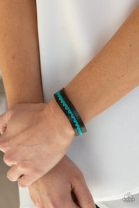 Paparazzi Accessories - Made With Love - Blue  (Turquoise) Urban Snap Bracelet