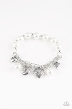 Load image into Gallery viewer, Paparazzi Accessories - More Amour - White (Pearls) Bracelet
