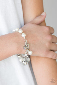 Paparazzi Accessories - More Amour - White (Pearls) Bracelet