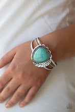 Load image into Gallery viewer, Paparazzi Accessories - Nature&#39;s Bounty- Blue (Turquoise)  Cuff Bracelet
