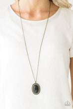 Load image into Gallery viewer, Paparazzi Accessories - Practical Prairie - Brass (Black) Necklace
