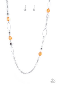 Paparazzi Accessories - Sheer As Fate - Orange Necklace
