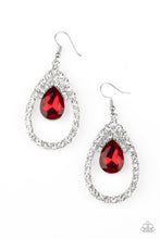 Load image into Gallery viewer, Paparazzi Accessories - Trendsetting Twinkle  - Red Earrings
