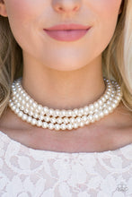 Load image into Gallery viewer, Paparazzi Accessories - Vintage Romance - White (Pearls) Choker
