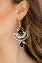 Load image into Gallery viewer, Paparazzi Accessories  - Geo Gypsy  - Black Earrings
