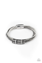 Load image into Gallery viewer, Paparazzi Accessories - Magnetically Metro - Silver Magnetic Bracelet
