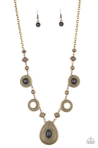 Paparazzi Accessories - Mayan Magic - Multi ( Brass) Necklace