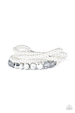 Load image into Gallery viewer, Paparazzi Accessories  - Refined Renegade  - White  ( Pearl) Bracelet
