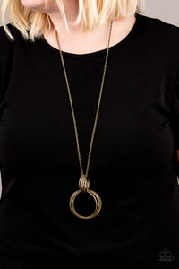 Paparazzi Accessories  - My Ears Are Ringing  - Brass Necklace