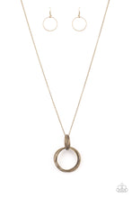 Load image into Gallery viewer, Paparazzi Accessories  - My Ears Are Ringing  - Brass Necklace
