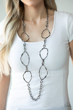 Load image into Gallery viewer, Paparazzi Accessories - Abstract Artifact -  Black (Gunmetal) Necklace
