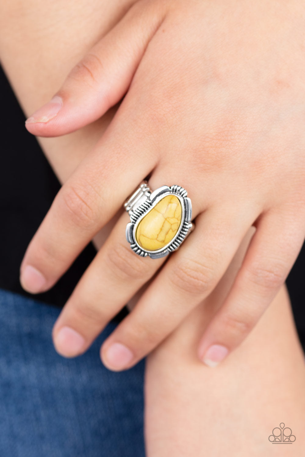 Paparazzi Accessories - Mineral Mood - Yellow Ring