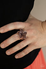 Load image into Gallery viewer, Paparazzi Accessories - Full Bloom Fancy - Copper Ring

