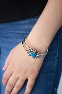 Paparazzi Accessories - Serene Succulent - Blue Bracelet