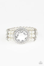 Load image into Gallery viewer, Paparazzi Accessories - Speechless Sparkle - White (Pearls) Bracelet
