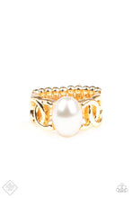 Load image into Gallery viewer, Paparazzi Accessories  - Glamified Glam - Gold (Pearl) Ring
