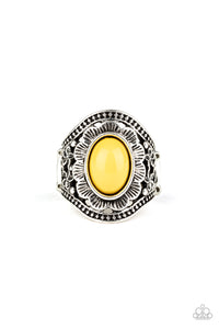Paparazzi Accessories - Garden Tranquility - Yellow Ring