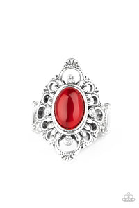 Paparazzi Accessories - Elegantly Enchanted - Red Ring