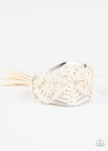 Load image into Gallery viewer, Paparazzi Accessories - Macrame Mode - White Bracelet
